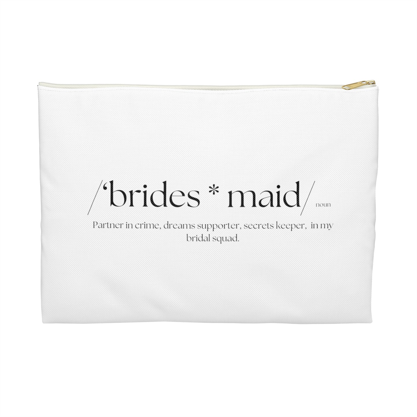 Bride Definition Makeup Bag, 2 sizes