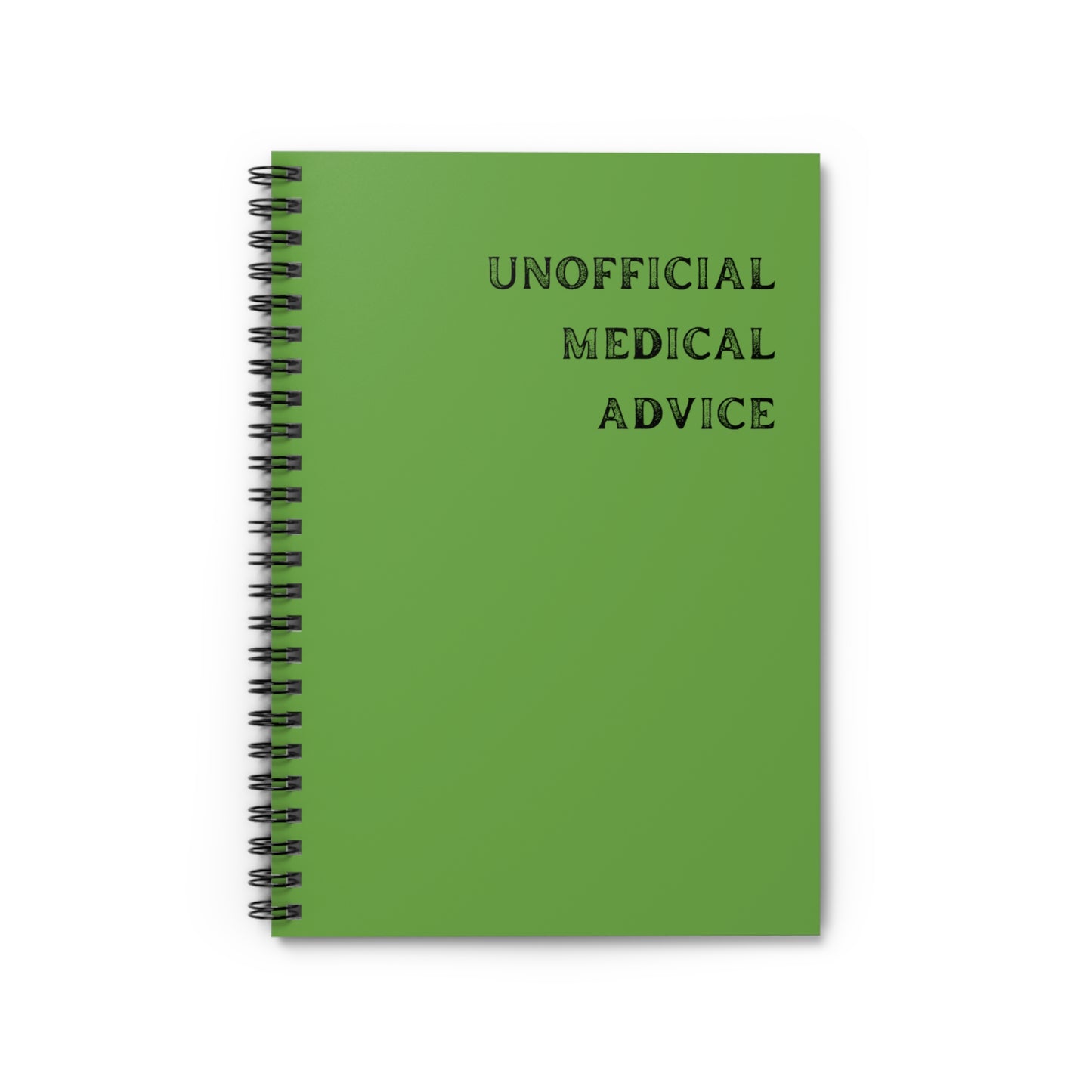 Unofficial Medical Advice, Notebook,  Funny Gift, Female Or Male Birthday And Christmas Gift, healthcare worker gift