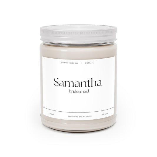 Custom Bridesmaid Candle, 9oz