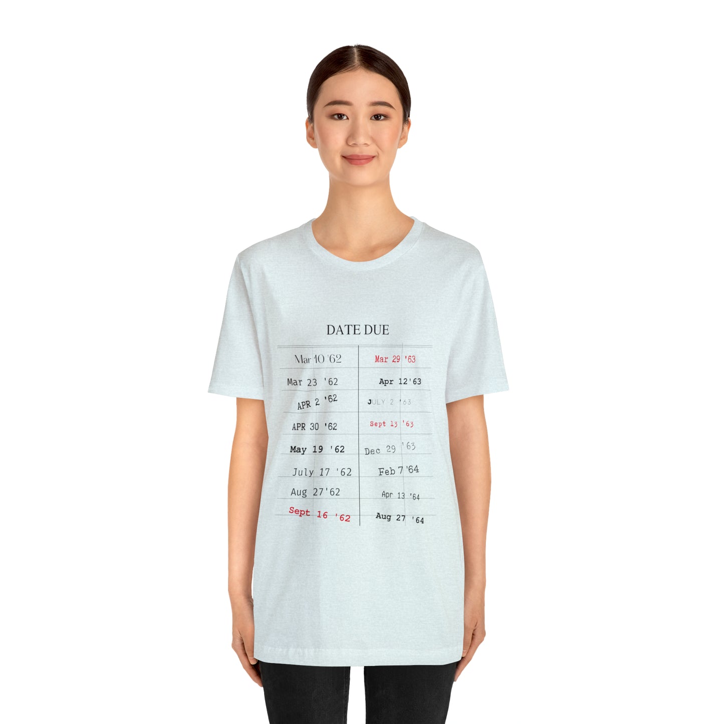 Date Due Library Checkout Overdue Teacher Read Reading Love Little Retro Vintage Nostalgia Short-Sleeve Unisex T-Shirt