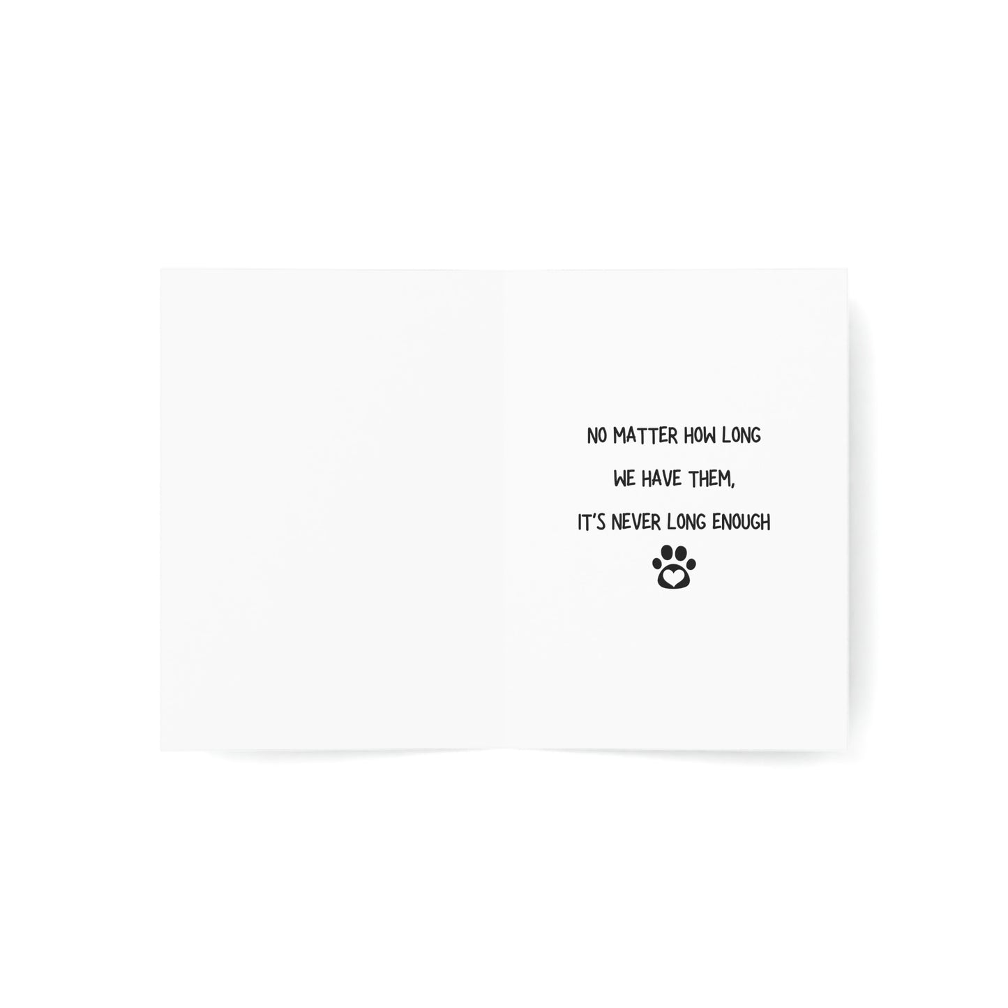 Loss of Pet Card, Pet Bereavement, Pet Sympathy Card, Pet Condolences Card, Pet Memorial, Anniversary of Pet Loss, Bundles (1,5,10,30,50)