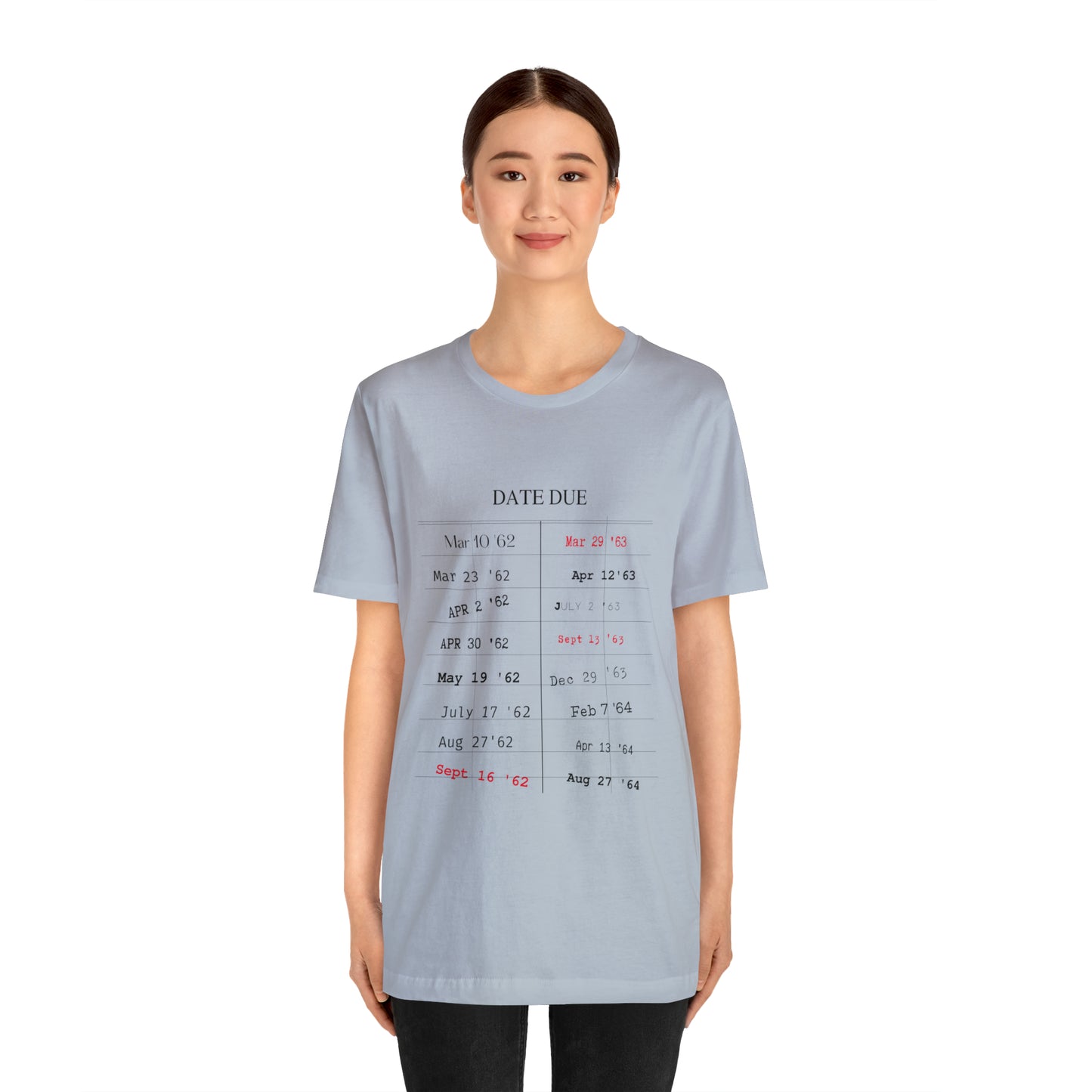 Date Due Library Checkout Overdue Teacher Read Reading Love Little Retro Vintage Nostalgia Short-Sleeve Unisex T-Shirt