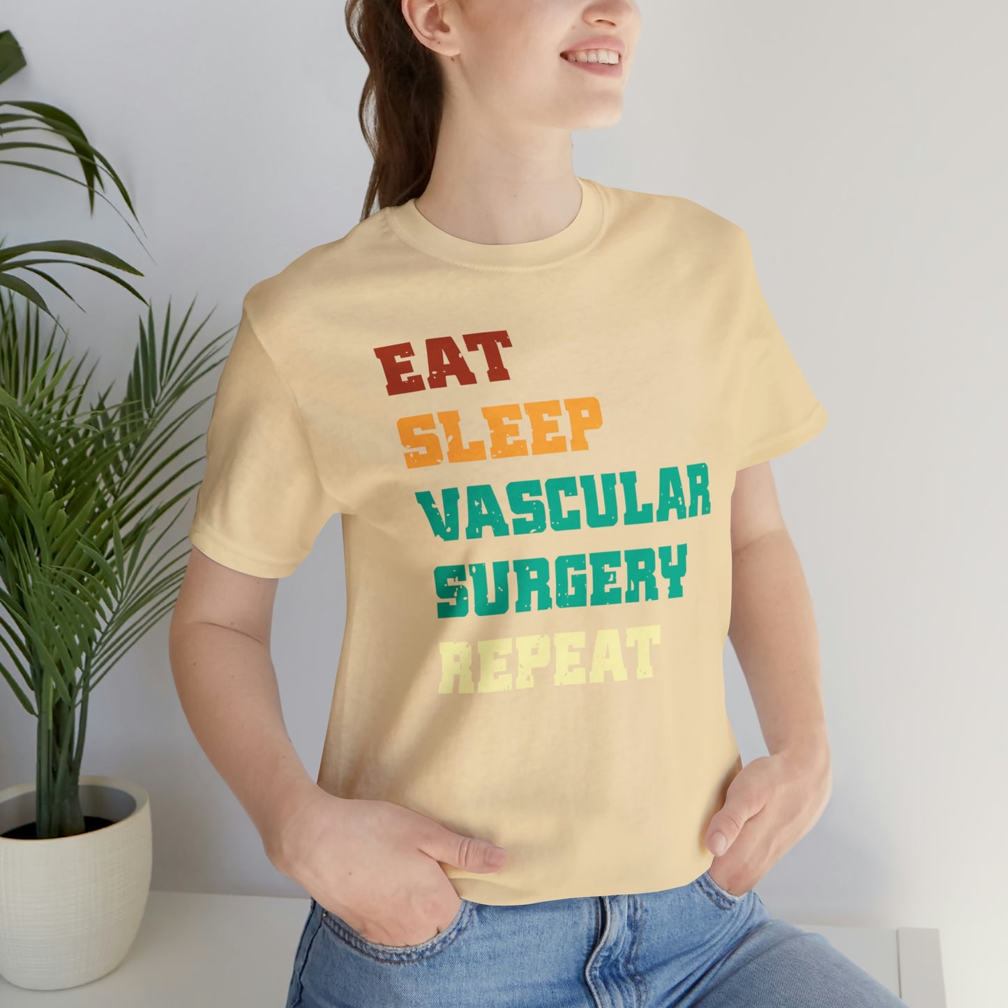 Eat Sleep Vascular Surgery Repeat, Unisex T-shirt, Mothers Day, Fathers Day, Doctor, Surgeon, Surgical Team Gift