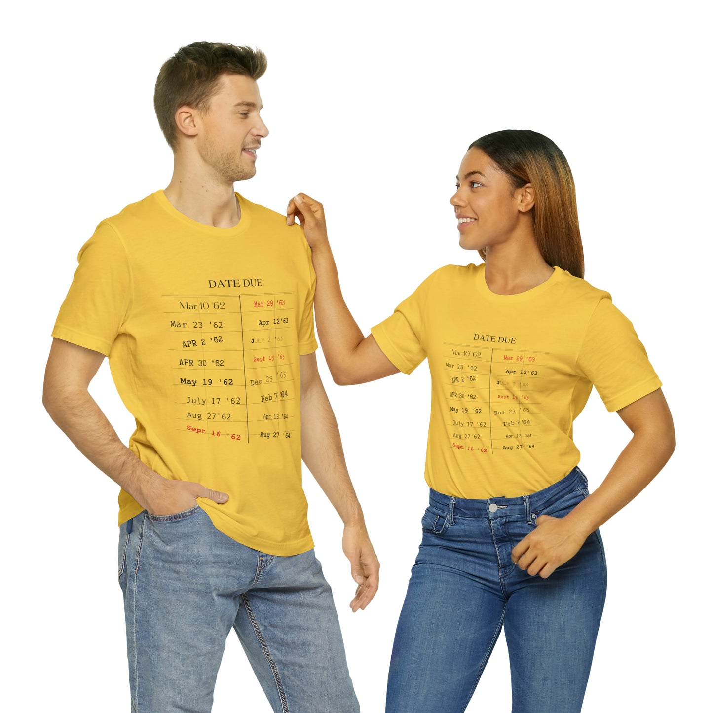 Date Due Library Checkout Overdue Teacher Read Reading Love Little Retro Vintage Nostalgia Short-Sleeve Unisex T-Shirt