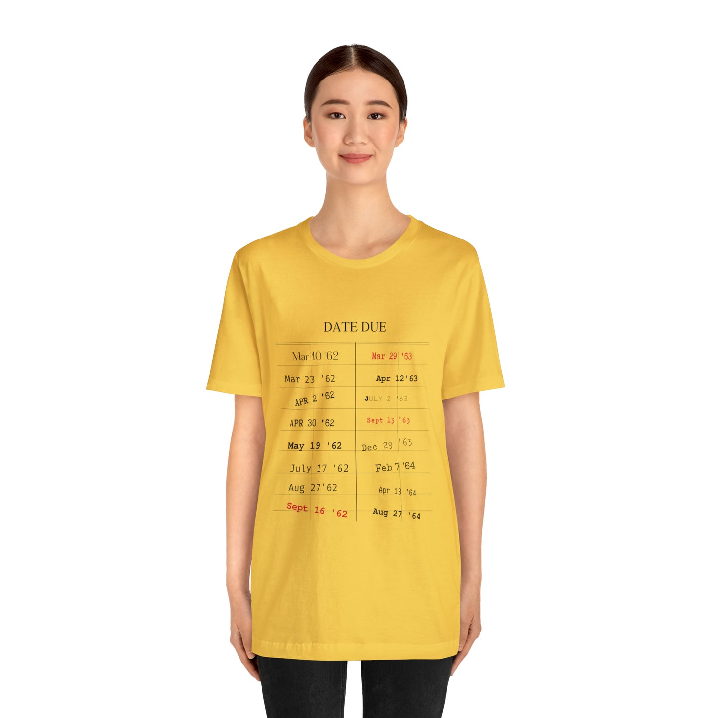 Date Due Library Checkout Overdue Teacher Read Reading Love Little Retro Vintage Nostalgia Short-Sleeve Unisex T-Shirt