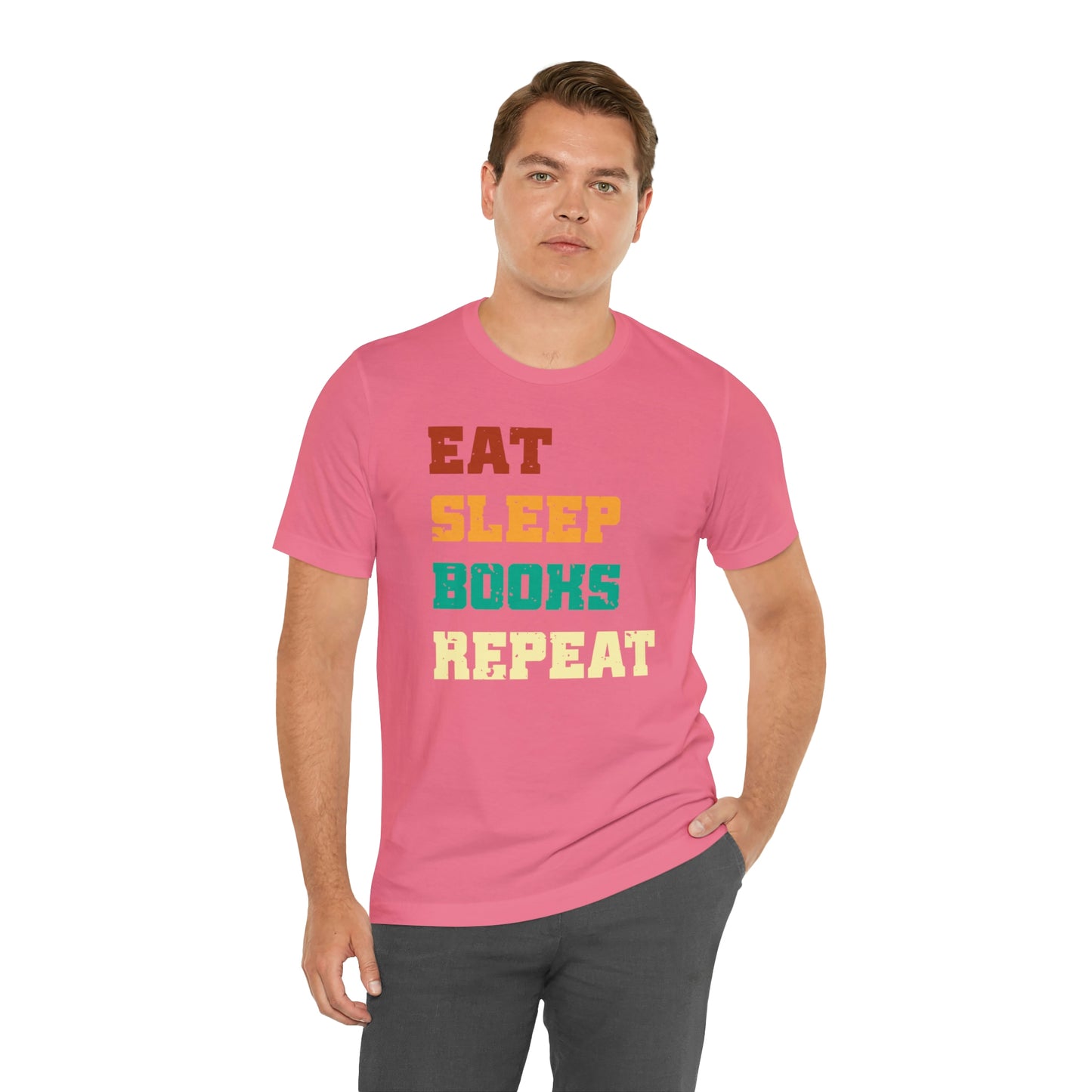 Eat Sleep Books Repeat, Unisex T-shirt, Mothers Day, Fathers Day, Teacher Gift, Library