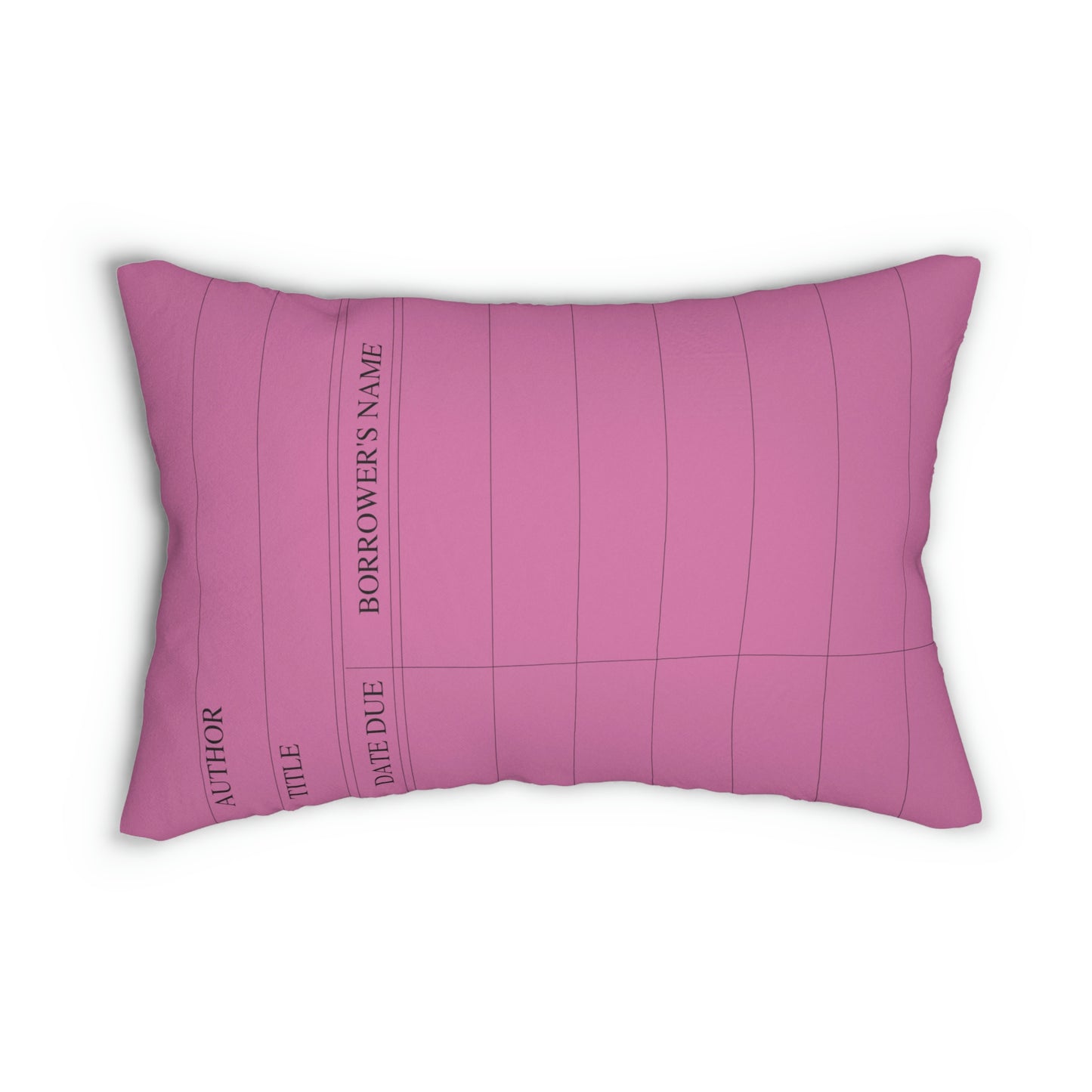 Library Card Pillows, Reading, Book Lover, Librarian Gift, Pink