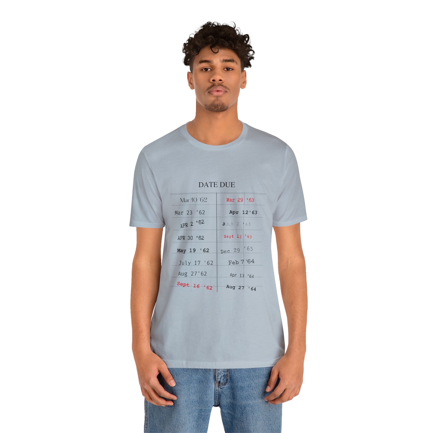 Date Due Library Checkout Overdue Teacher Read Reading Love Little Retro Vintage Nostalgia Short-Sleeve Unisex T-Shirt