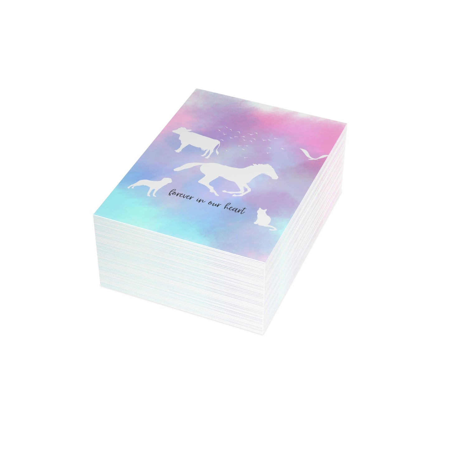 Loss of Pet Card, Pet Bereavement, Pet Sympathy Card, Pet Condolences Card, Pet Memorial, Anniversary of Pet Loss, Bundles (1,5,10,30,50)