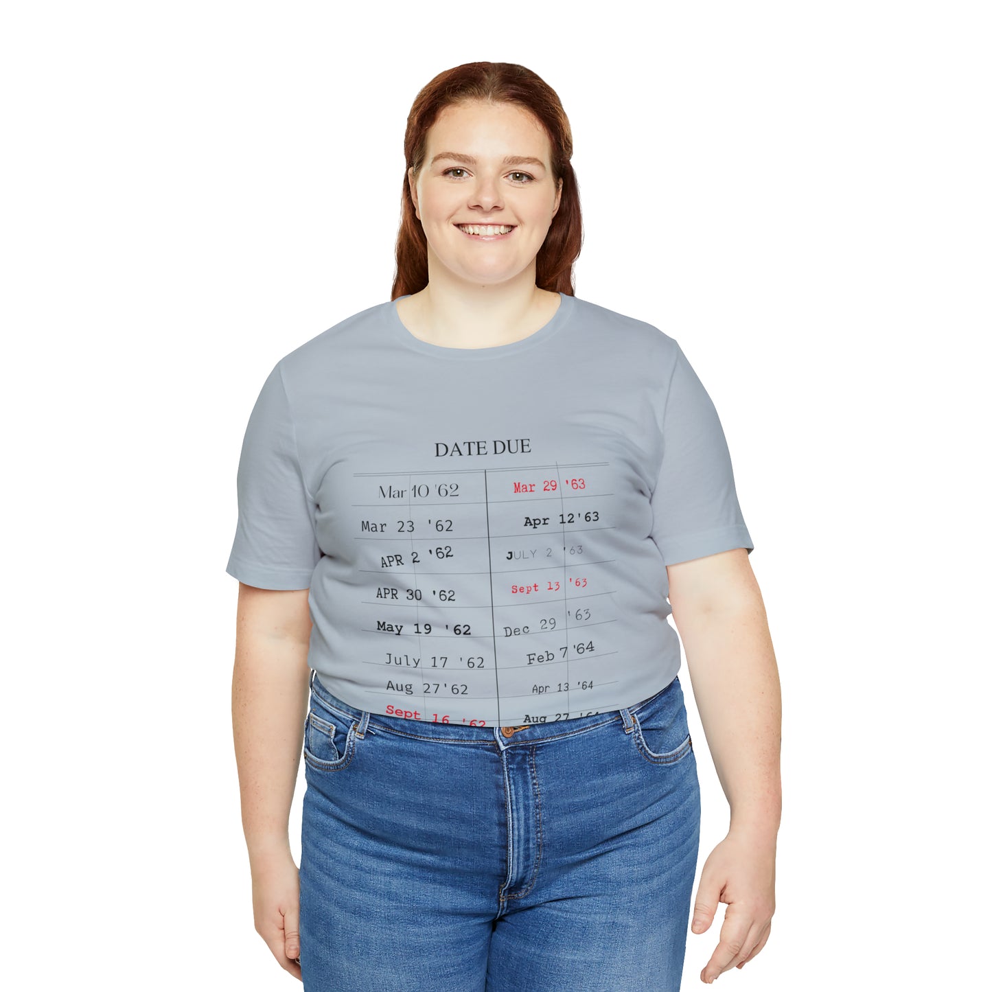 Date Due Library Checkout Overdue Teacher Read Reading Love Little Retro Vintage Nostalgia Short-Sleeve Unisex T-Shirt